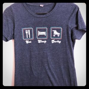 Roller derby ladies babydoll shirt